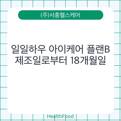 일일하우 아이케어 플랜B