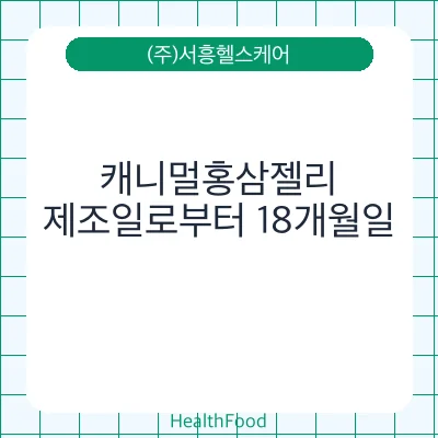 캐니멀홍삼젤리
