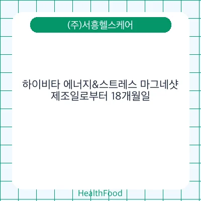 하이비타 에너지&스트레스 마그네샷