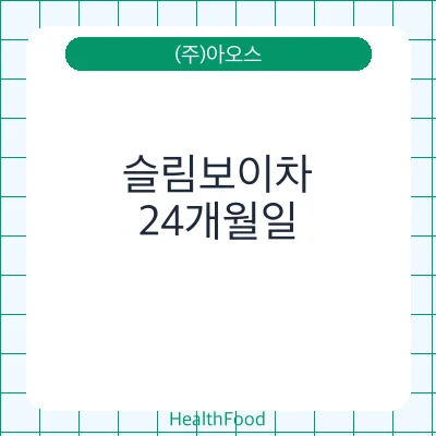 슬림보이차
