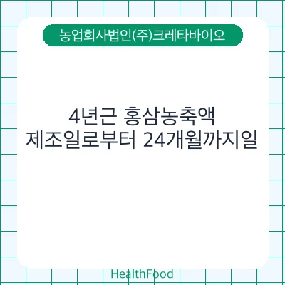 4년근 홍삼농축액