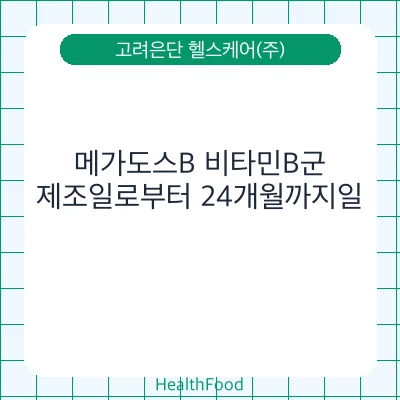 메가도스B 비타민B군