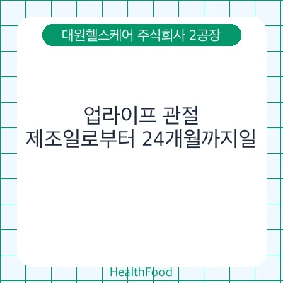 업라이프 관절