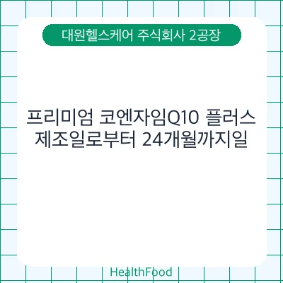프리미엄 코엔자임Q10 플러스