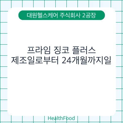 프라임 징코 플러스
