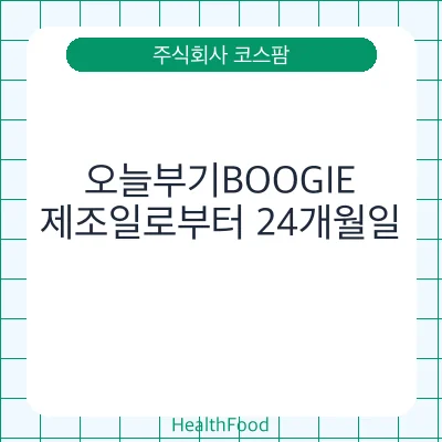 오늘부기BOOGIE