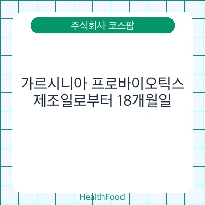 가르시니아 프로바이오틱스