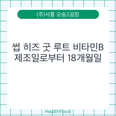 썹 히즈 굿 루트 비타민B