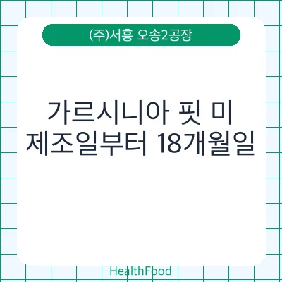 가르시니아 핏 미