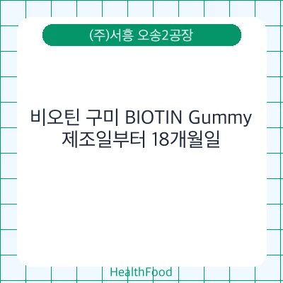 비오틴 구미 BIOTIN Gummy
