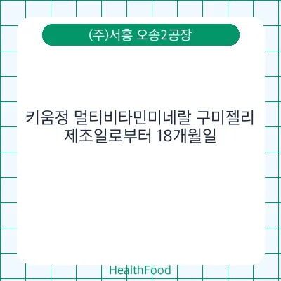 키움정 멀티비타민미네랄 구미젤리