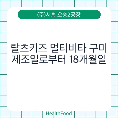 랄츠키즈 멀티비타 구미