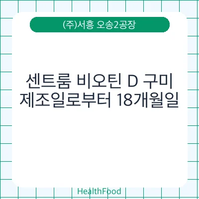 센트룸 비오틴 D 구미