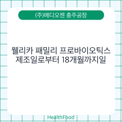 웰리카 패밀리 프로바이오틱스