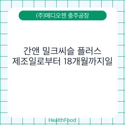 간앤 밀크씨슬 플러스