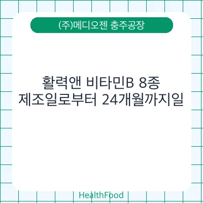 활력앤 비타민B 8종