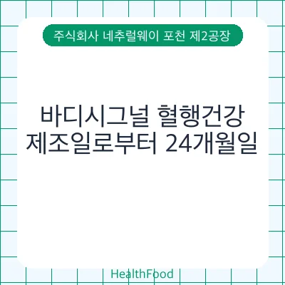 바디시그널 혈행건강