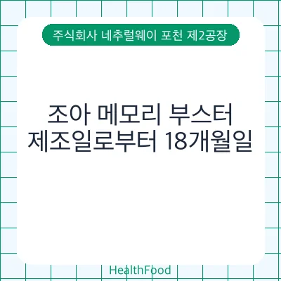 조아 메모리 부스터