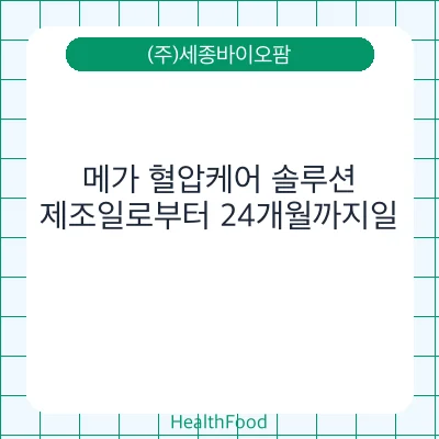 메가 혈압케어 솔루션
