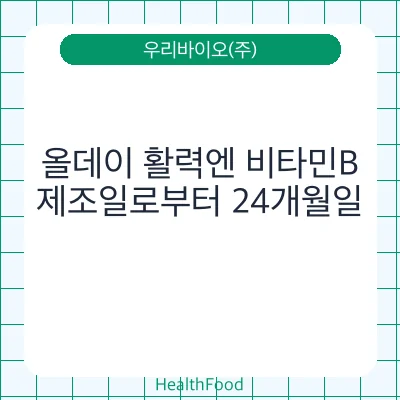 올데이 활력엔 비타민B