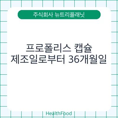 프로폴리스 캡슐
