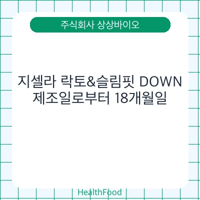 지셀라 락토&슬림핏 DOWN
