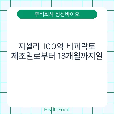 지셀라 100억 비피락토