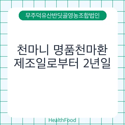 천마니 명품천마환