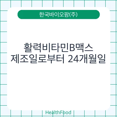활력비타민B맥스