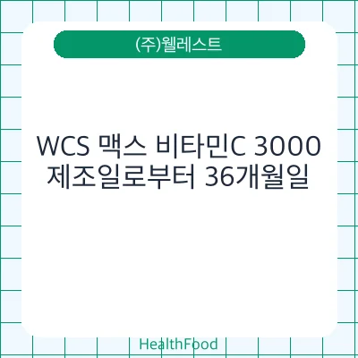 WCS 맥스 비타민C 3000