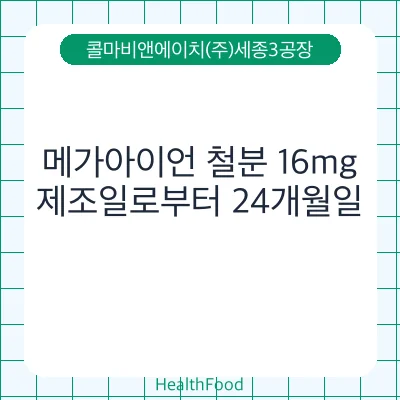 메가아이언 철분 16mg