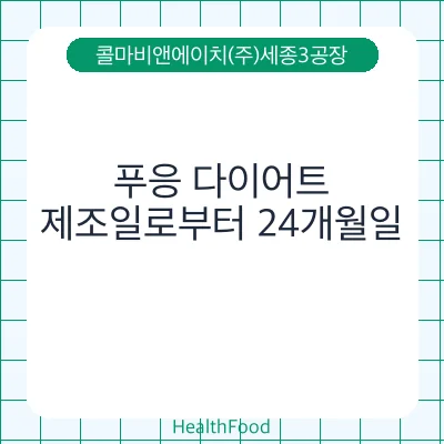 푸응 다이어트
